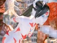 巨大な怪獣たちのデカチンで凌辱される正義の女戦士の輪姦セックス JavTube 無料エロアニメ動画