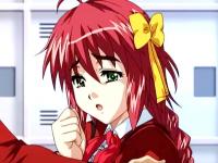 真っ赤な髪の可愛い美少女JKが学園内で濃厚セックス XVIDEOS 無料エロアニメ動画