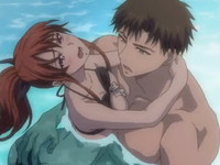 逞しい体をしたイケメン彼氏に抱きしめられながらプールの中で挿入されちゃう水着彼女のドキドキSEX Pornhub 女性向け無料エロアニメ動画