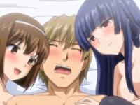 茶道部顧問のハンサム先生が部室である和室でエロい黒ストッキング美少女部員たちに迫られ襲われてしまうハーレムエッチ SpankBang 無料エロアニメ動画