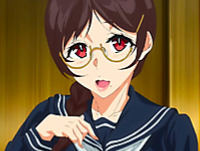 隠しきれないほどの色気ダダ漏れのメガネ巨乳JKになって独身男性の部屋に上がり込むサキュバスが朝昼晩とSっ気全開で精液を搾り取っちゃう痴女SEX aniporn 無料エロアニメ動画