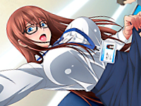 片思い中のイケメン男性社員と車の中で二人きりになる地味なメガネ事務員が水着姿で爆乳をアピールして積極的に誘惑しちゃうラブラブカーセックス TokyoMotion 無料エロアニメ動画