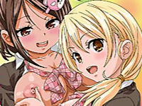 色白でなよなよとした男の子がお姉ちゃんとその友達の二人のギャル巨乳JKに金玉を触られたり手コキで何度も射精させられたりしちゃうおねショタ乱交エッチ aniporn 無料エロアニメ動画