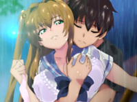 家出をする思春期の年頃巨乳JKが雨の中追いかけて来てくれたお兄ちゃんに抱き寄せられて公園で冷えた身体をお互いの体温で温め合うラブラブ近親相姦エッチ aniporn 無料エロアニメ動画