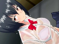 何をされても無口で無表情な黒髪ショートヘアーの美少女JKが雨宿り中の体育倉庫で幼馴染男子から筆で全身を責められて次第に声を出して感じ始めちゃう学校内エッチ TokyoMotion 無料エロアニメ動画