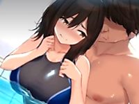 メタボな中年オヤジが通い出したスイミングスクールの黒髪巨乳インストラクターに一目惚れして物静かで奥手なことを利用して巨根で猛プッシュしちゃう中出しセックス aniporn 無料エロアニメ動画