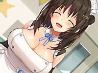 学校の文化祭に恋人の年上サラリーマンを招待する笑顔が可愛いくびれ巨乳の純粋田舎娘がメイドやセーラー服姿でHな思い出をたくさん作っちゃうラブラブSEX aniporn 無料エロアニメ動画