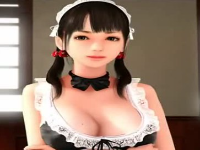 美人顔の爆乳痴女メイドがご主人様のために全身使って淫らにご奉仕しちゃう献身エッチ TokyoMotion 無料エロアニメ動画