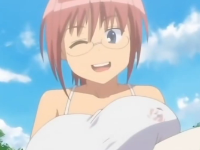 絶対に人目のない秘密の河原で好きな男子とデート中に我慢できず野外セックスまでしちゃう巨乳眼鏡女子のラブラブH aniporn 無料エロアニメ動画