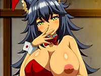 強くて頼りがいのあるケモ耳巨乳美女が魔法の香水をつけて憧れの獣人狩人にセクシーなレオタード衣装で猛アピールして押し倒しちゃう中出しファンタジーSEX aniporn 無料エロアニメ動画