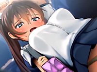 見知らぬオジサンから固定バイブをパンツに仕込まれる美少女が意地を張って抵抗するも押し寄せる快楽の波に呑まれてアヘ顔絶頂を晒しちゃう調教エッチ aniporn 無料エロアニメ動画