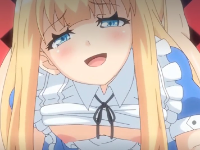 お伽話の金髪ロングロリ美少女が夢の謎部屋に閉じ込められ触手や魔物に次々犯されながら脱出を目指す中出しファンタジーH aniporn 無料エロアニメ動画