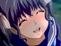 公園の茂みでこっそり野ションとオナニーすることに快感を覚える変わった性癖の制服JKが尾行してきた彼氏に見つかり二人で愛し合っちゃうラブラブ青姦エッチ TokyoMotion 無料エロアニメ動画