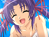 漂流した南の島で大人のおままごとをするモデル巨乳人妻と小悪魔ロリカワ娘の美人母娘が父親役の青年を裸エプロンで誘惑して開放感あるビーチで楽しんじゃう野外3Pエッチ aniporn 無料エロアニメ動画