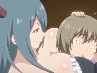 人間の絶倫男子を母乳と優しい包容で翻弄しながら爆乳サキュバスが精液を最後まで搾り取る痴女H aniporn 無料エロアニメ動画