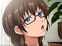 目隠しバイブオナニーで童貞男子を誘う地味そばかすメガネ巨乳女子がネカフェ個室で大声喘ぎ爆乳揺らして絶頂する中出し淫乱セックス aniporn 無料エロアニメ動画