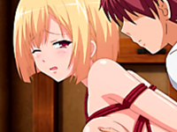 お嬢様の護衛と世話係をする金髪ショートカットの美少女執事が自ら犯したミスの許しを請うために全裸で亀甲縛りにされて鞭打ちのお仕置きを受け入れちゃうSMセックス aniporn 無料エロアニメ動画