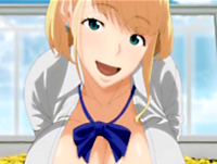 昼休みに学校の屋上で恋愛に悩むクラスメイト男子の相談に乗るヤリマン爆乳JKが男慣れした会話と手つきで筆下ろしをしちゃう痴女SEX aniporn 無料エロアニメ動画