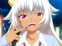 夜の歓楽街で遊び回るドラゴンの角が生えた気性の荒い褐色美少女JKが見回りに来た担任教師を誘惑して巨大化して巨乳になった胸と抜群に締まりの良いおまんこで射精させちゃう痴女エッチ YouJizz 無料エロアニメ動画