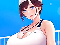 水着からはみ出そうなほど爆乳のスイミングスクールの美人先生が無邪気で可愛い男の子から告白されて更衣室で童貞筆下ろしをしちゃうおねショタセックス TokyoMotion 無料エロアニメ動画