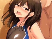 水泳を教える巨乳の水着美女が中年の男性生徒をシャワー室で襲う痴女SEX XVIDEOS